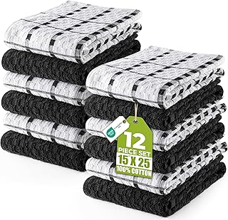 store-024 spec22 Cotton Kitchen Towel Set Black store-024-sku-10-2.png