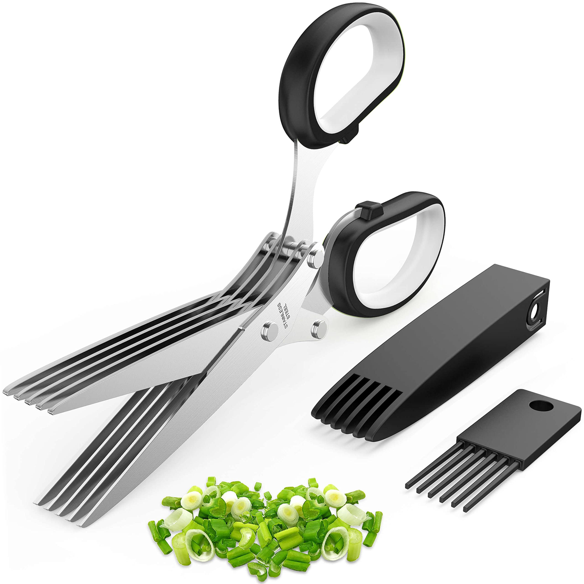 store-024 spec22 Sharp Herb Kitchen Shears Black store-024-sku-11-1.png