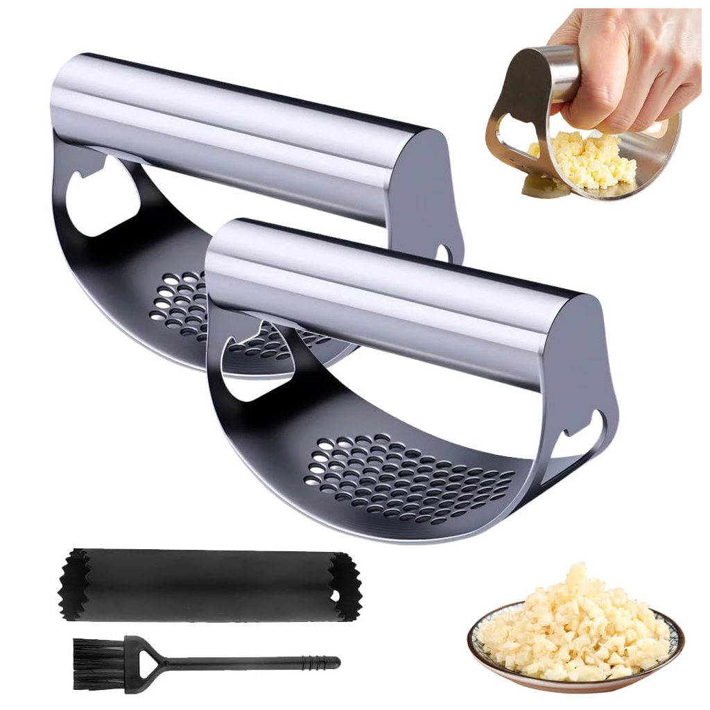 Textured Garlic Press - 4 Pack