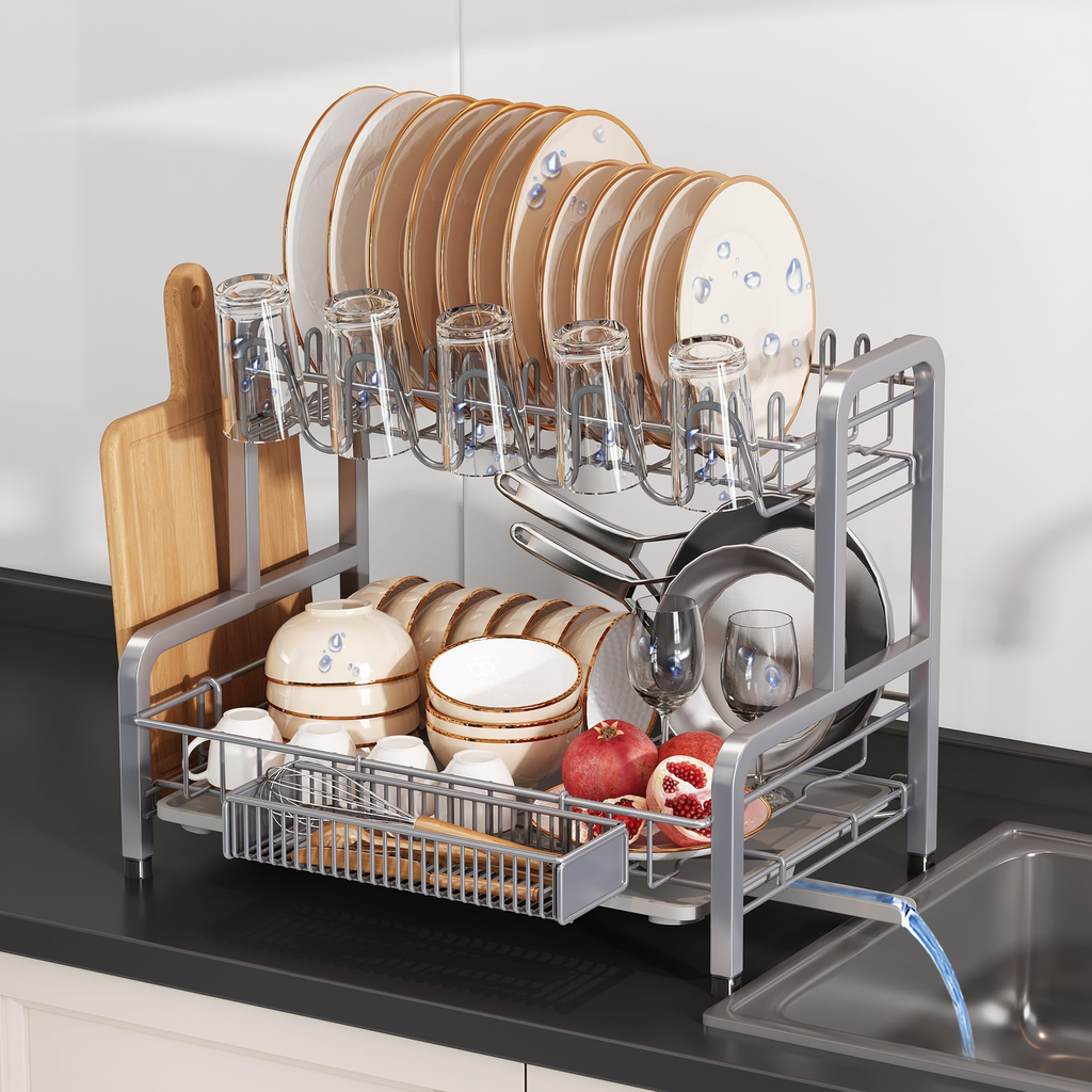 Rounded Dish Drying Rack - Single