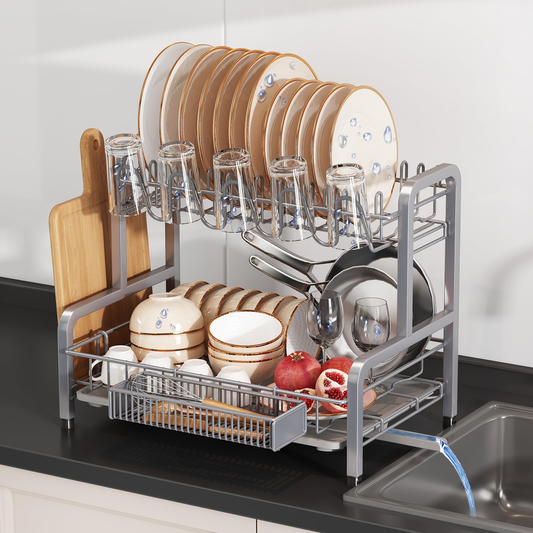 Rounded Dish Drying Rack - Single